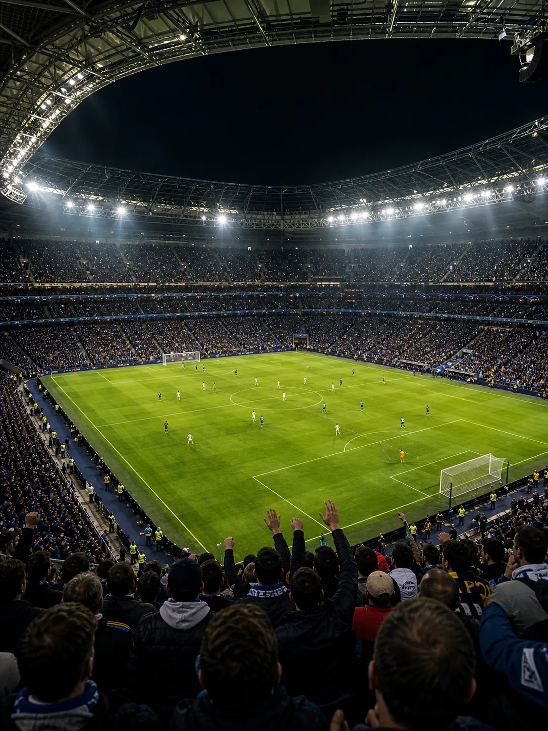 Fotbollsarena kopplad till Champions League och resultat som påverkar tabellen